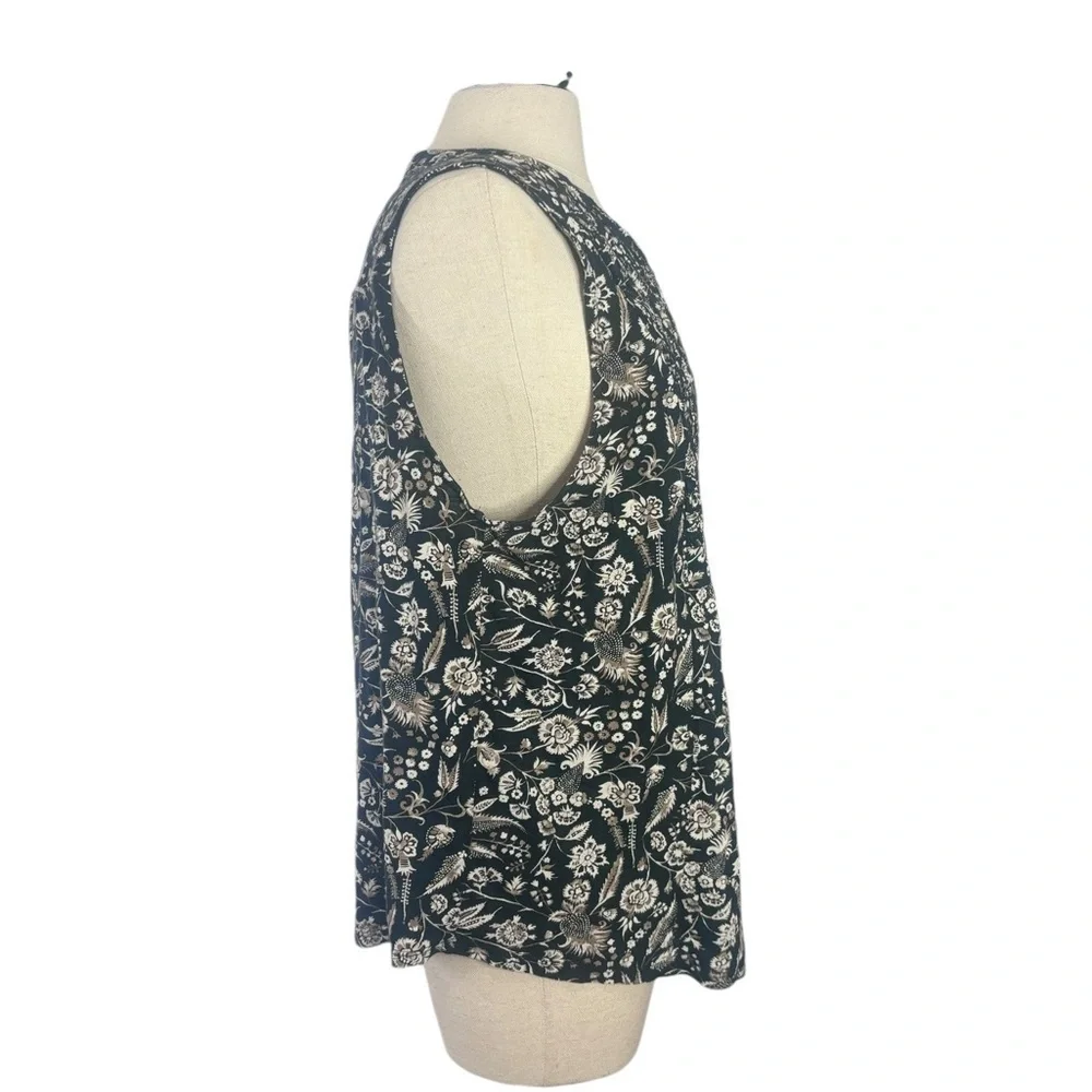 Lucky brand sleeveless paisley pullover top size xl - Picture 3 of 7